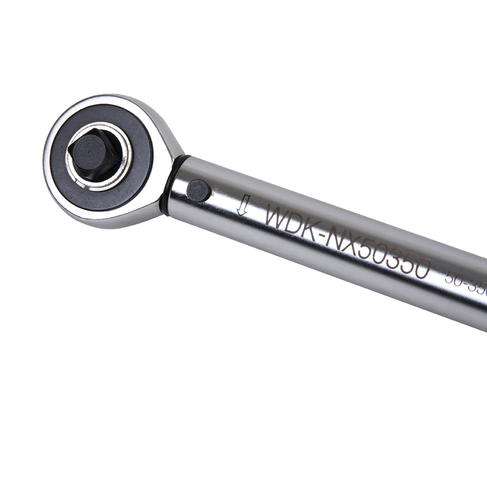 WDK-NX50350 Динамометрический ключ 50-350 Нм, трещотка с проходным приводным квадратом 1/2"