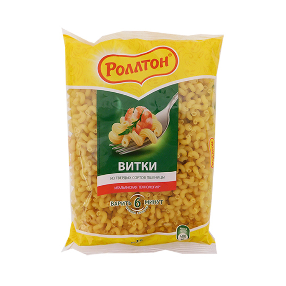 Макароны Роллтон витки 400 гр
