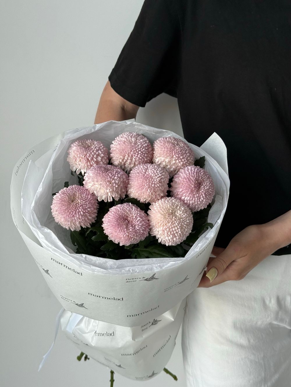 Букет моно из хризантемы 9 шт