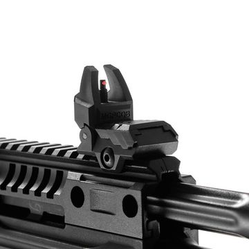 Складные мушка и целик волоконно-оптические на Weaver (Вивер) / Резервные откидные мушка и целик