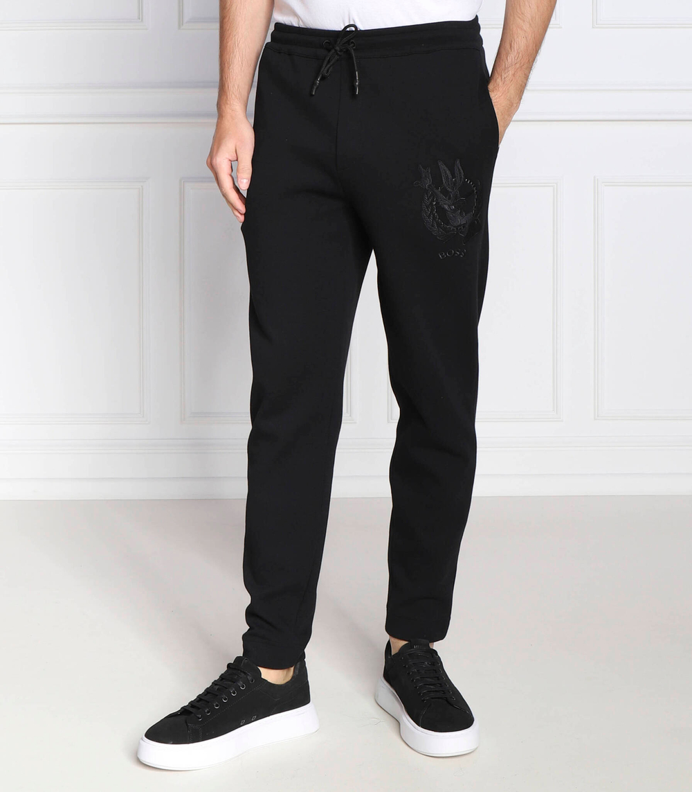 спортивные штаны boss x looney tunes halboa lunar BOSS GREEN - черный(50483819)