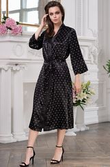 Халат женский MIA-Amore  CLEVER КЛЕВЕР 8949 черный