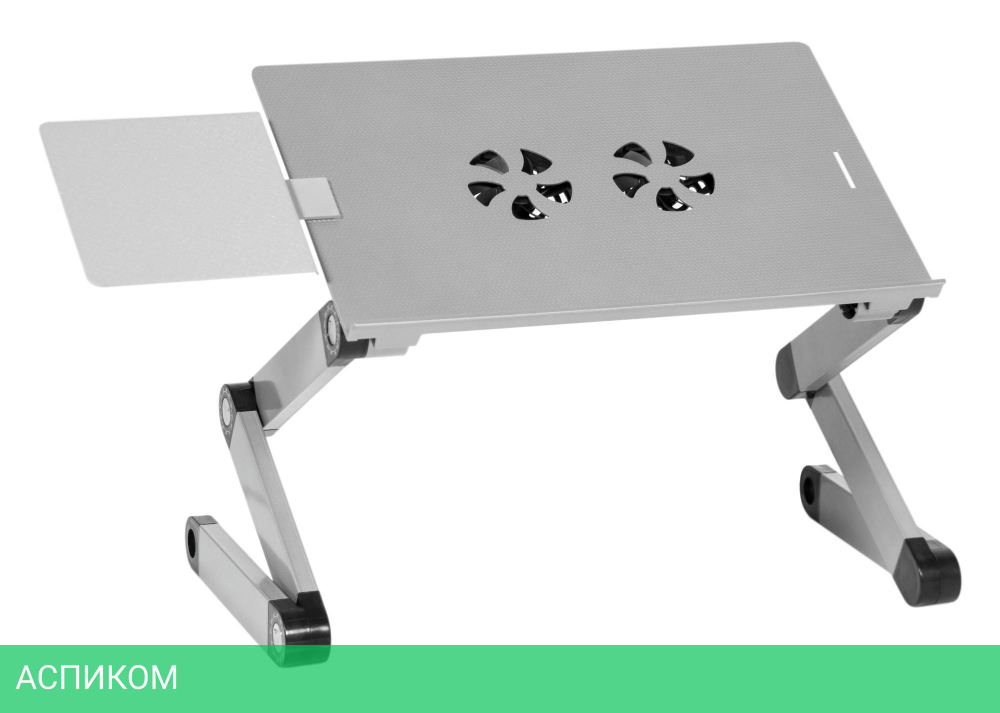 Подставка для ноутбука Cactus CS-LS-T8-C серебристый