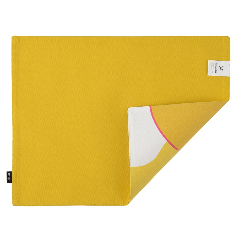 Салфетка двусторонняя 35х45 Tkano Freak Fruit Авторский принт горчичная TK20-PM0006