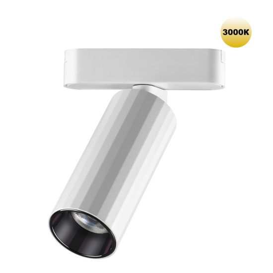 359259 SHINO NT23 191 белый Трековый светильник для низковольтного шинопровода IP20 LED 12W 48V 1020Лм 3000К SMAL