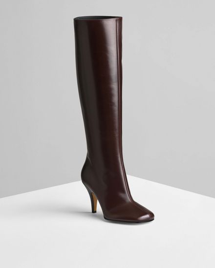 Сапоги Phoebe Philo Knee-high boot in oxblood leather