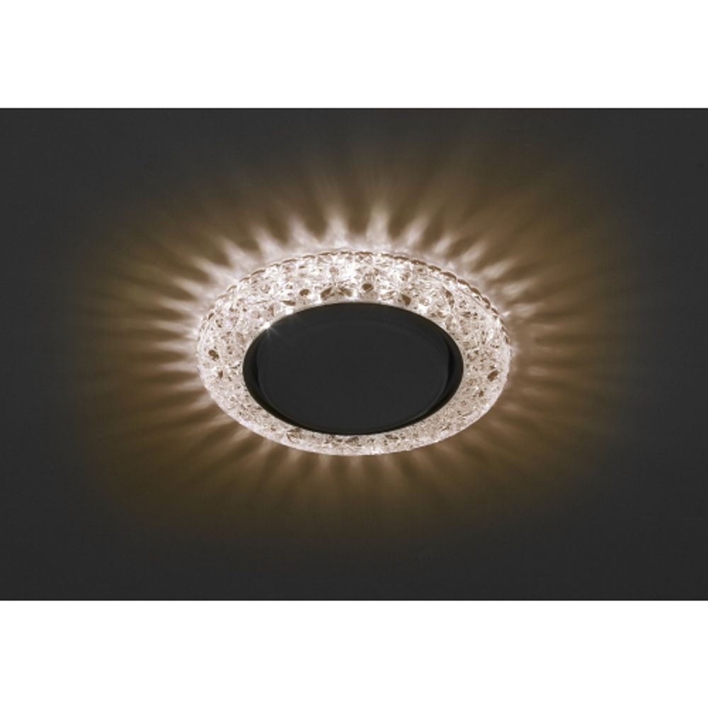 DK LD25 CHP/WH Светильник ЭРА декор cо светодиодной подсветкой Gx53, шампань