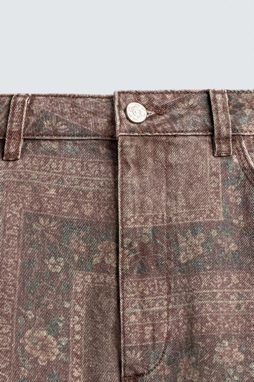 ZARA БРЮКИ BAGGY FIT С ПРИНТОМ «БАНДАНА», С ПРИНТОМ