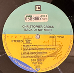 Christopher Cross - Back Of My Mind (Германия 1988г.)