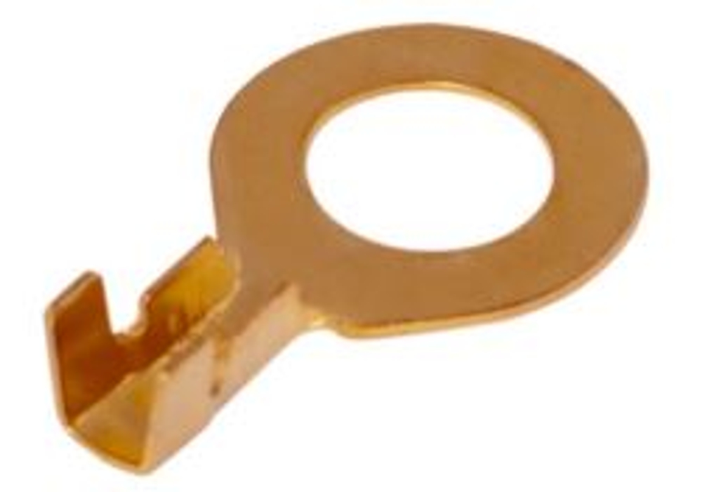 Клемма болтовая латунь d 8,2мм (в уп 100шт) REXANT 080075