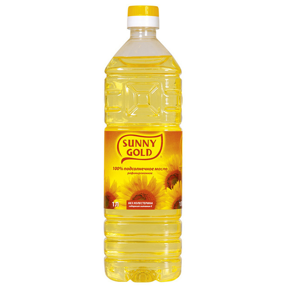 Масло подсолнечное рафинированное «Sunny Gold» - 1 л
