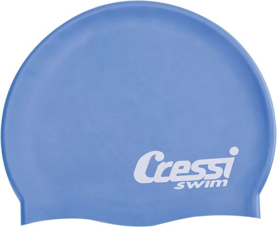 Шапочка для плавания детская Cressi Silicone Cap Kids голубая