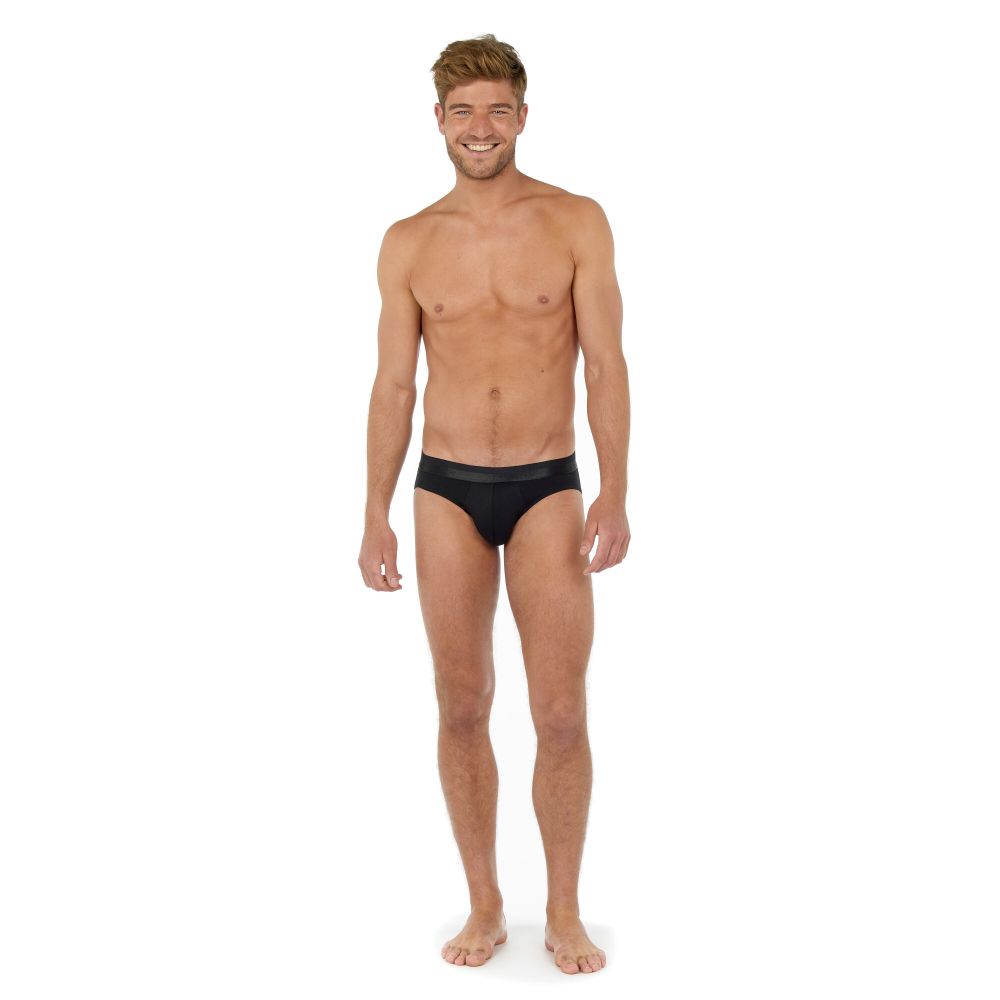 Мужские трусы брифы черные HOM CLASSIC Mini Briefs 400204_400004