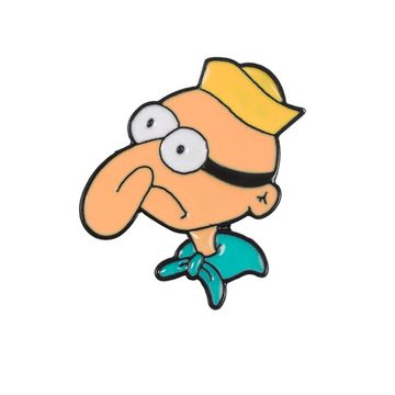 Пин на рюкзак и одежду. Очкарик