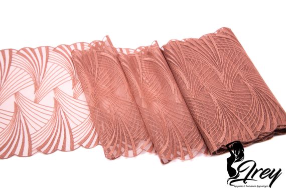 05-142 ОПТ Вышивка на неэл. сетке 18 см, ириска