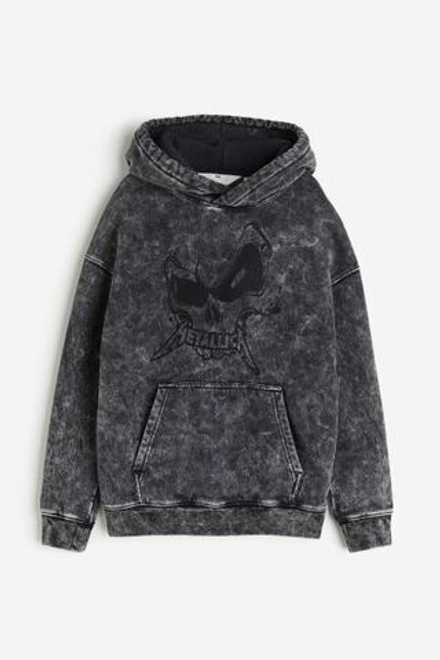 H&M Толстовка с капюшоном, антрацитовый