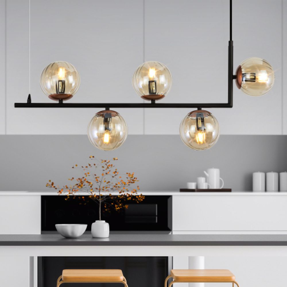 Люстра Rivoli Ulrike 3171-205 5 * Е14 40 Вт модерн | Rivoli