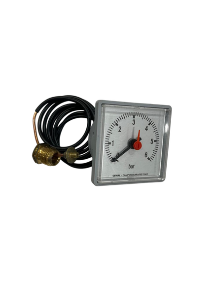 Манометр для ZOTA 6 бар НР 1/4&quot; квадратная рамка 38923