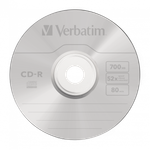 Оптический диск Verbatim CD-R 700MB 52X AZO Crystal, Spindle, 25 шт
