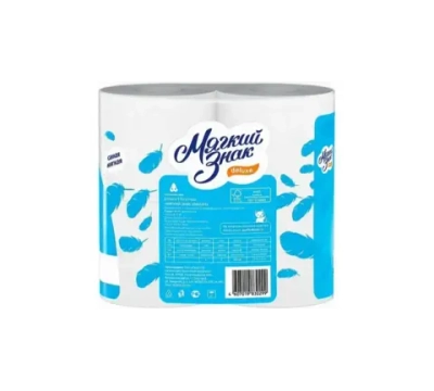 Туалетная бумага "Ь" 2-х сл. 4рул. Де Люкс (24)