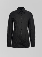 Платье-рубашка 713 короткое корсетное