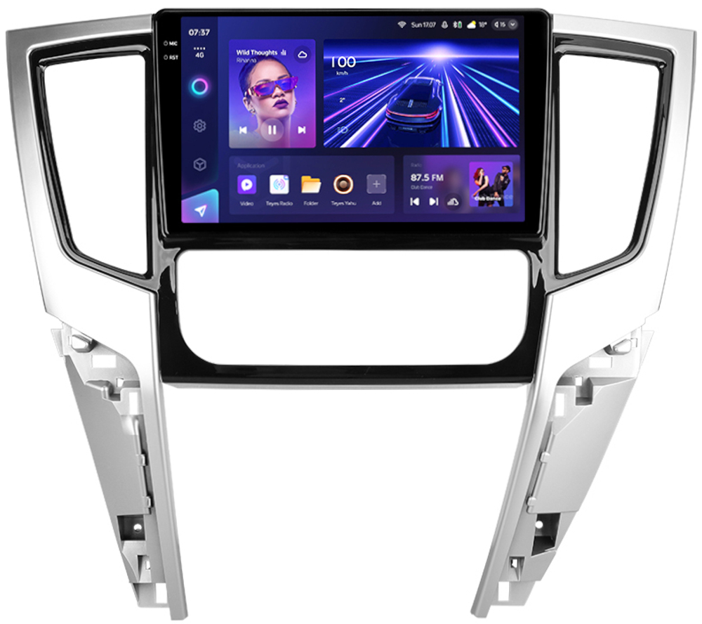 Магнитола для Mitsubishi L200 5 2019-2024 (климат, левый руль) - Teyes CC3-2K QLed Android 10, ТОП процессор, SIM-слот, CarPlay