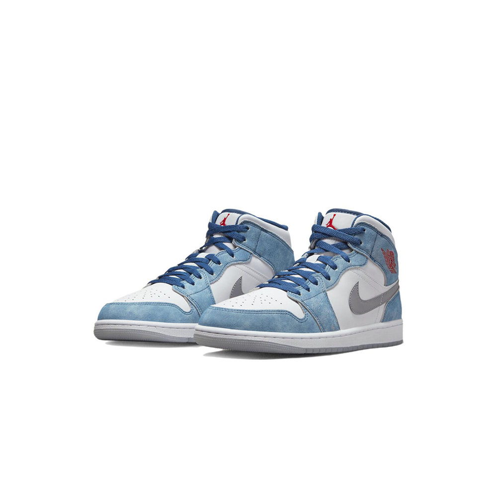 Air Jordan 1 Mid "French Blue Fire Red"