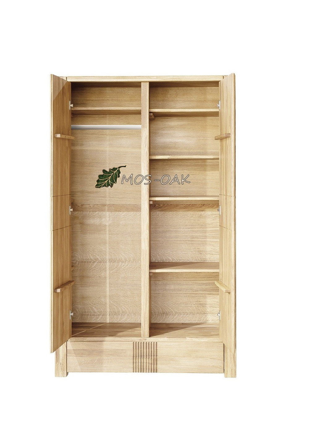 Шкаф для одежды из массива дуба Аликанте двухдверный