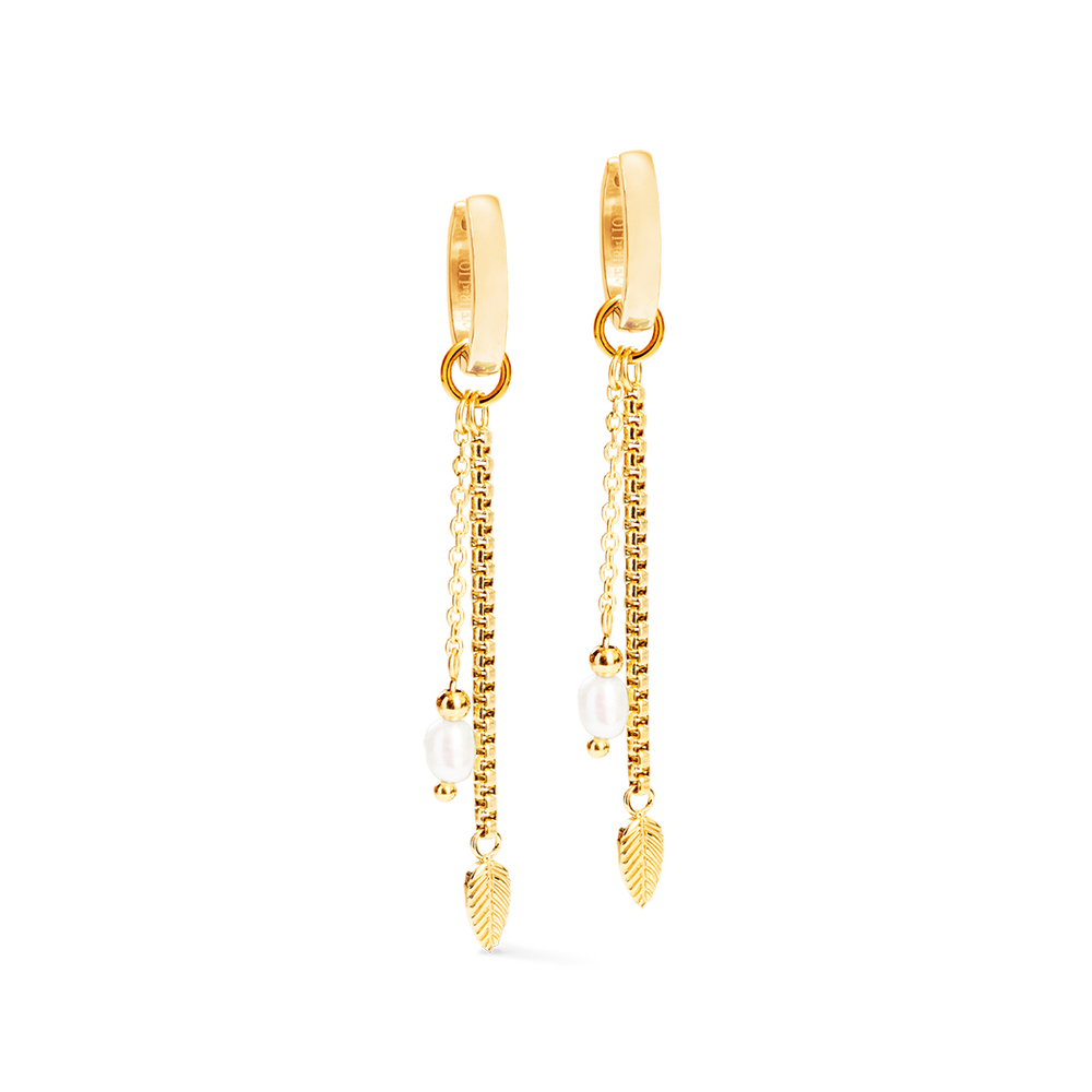 Серьги Coeur de Lion Gold-White 1139/21-1614