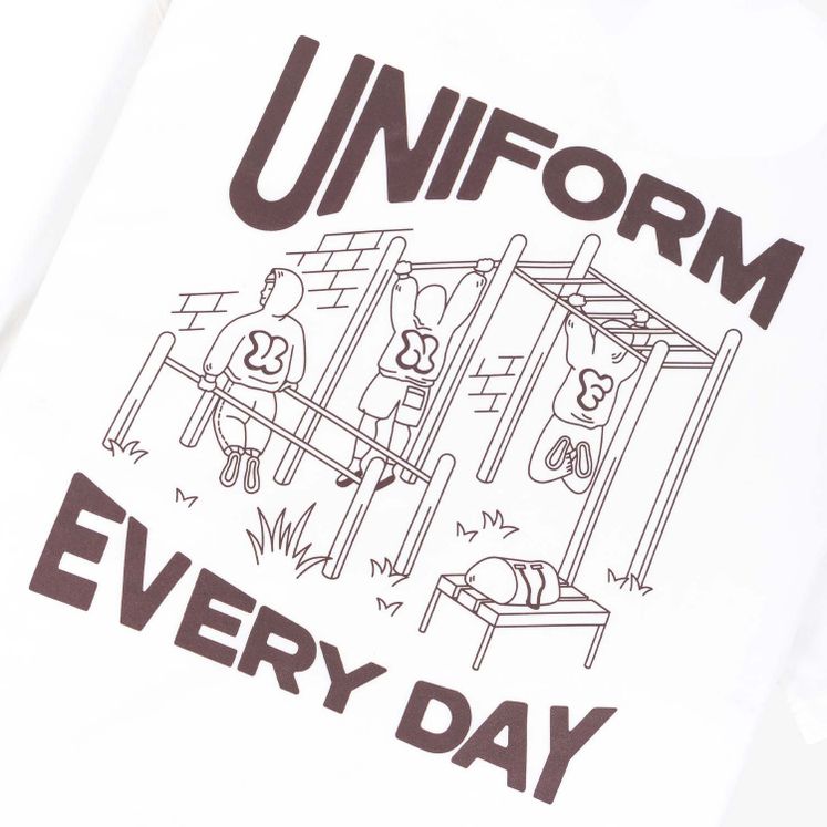 Футболка UNIFORM Heavy Workout, молочный