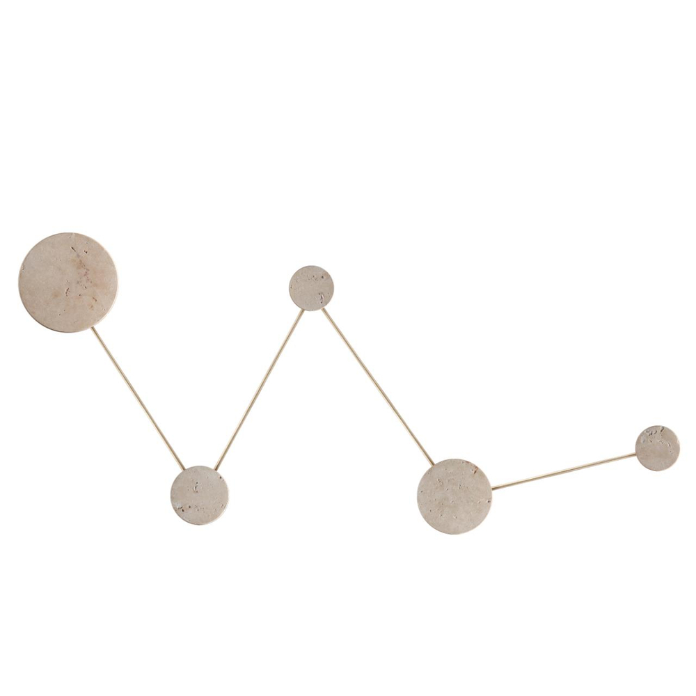 6625/25WL HIGHTECH ODL24 177 Настенный светильник бежевый/металл/камень (травертин) IP20 LED 24W 3000K 220V TRAVERTINO