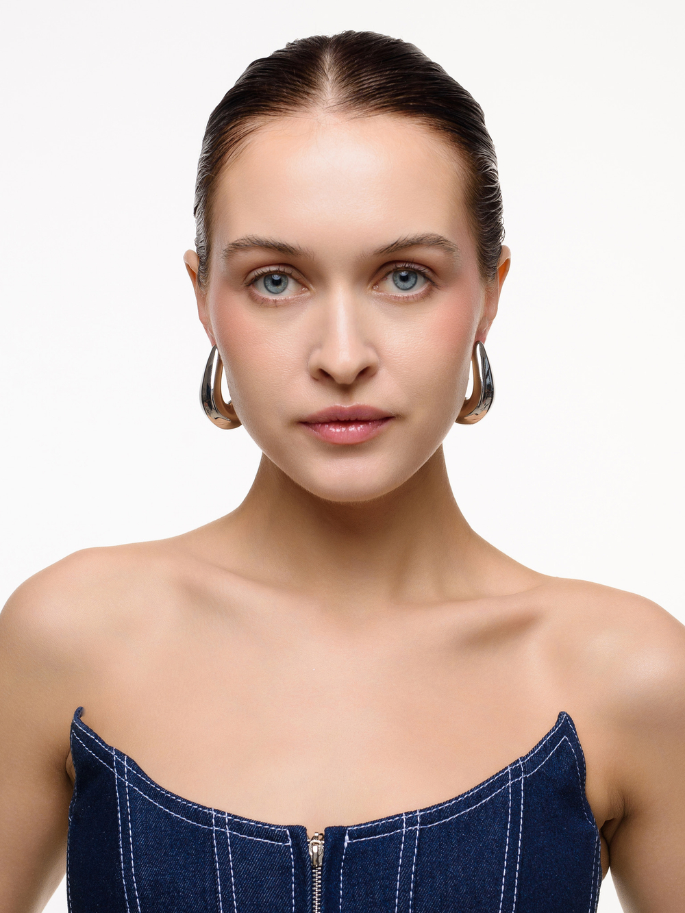 Серьги "Flame" Silver