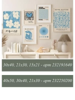 Набор постеров на стену 6 шт арт 232191640