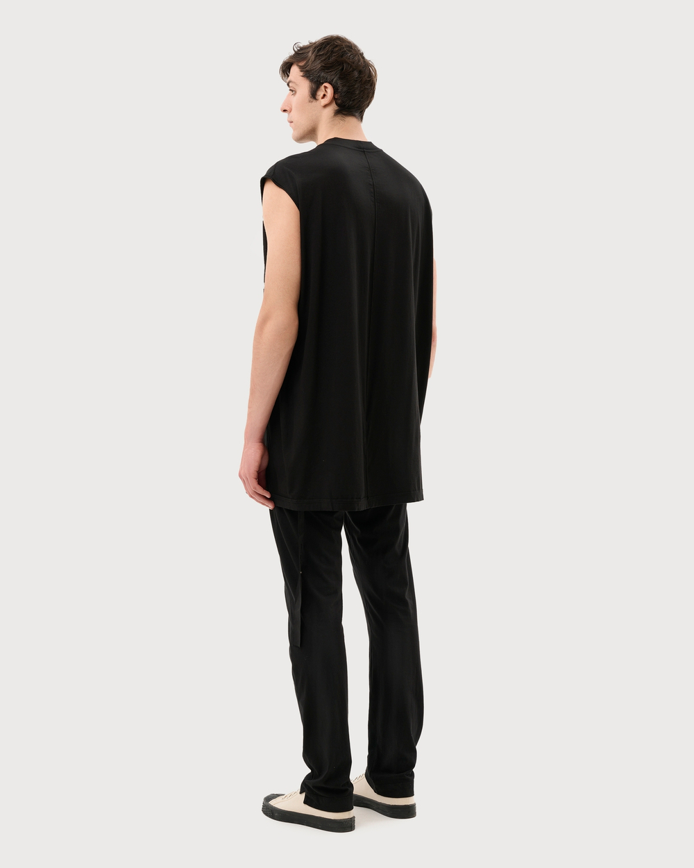 RICK OWENS DRKSHDW БРЮКИ ЧЕРНЫЕ LIDO BERLIN  DRAWSTRING
