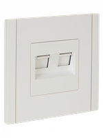 FORTE&PIANO Розетка компьютерная двойная RJ45 кат.6 FP234 белый IEK