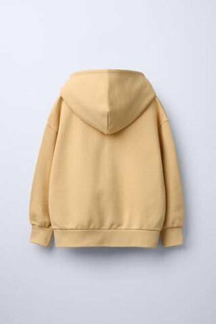ZARA ХУДИ С НАДПИСЬЮ, ЖЕЛТЫЙ