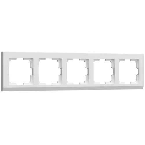 Рамка из поликарбоната на 5 постов Stark белый W0051801