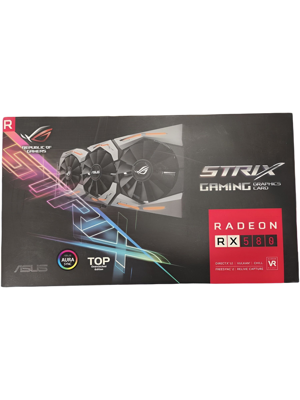Видеокарта Asus AMD Radeon RX 580 Rog STRIX TOP 8Gb