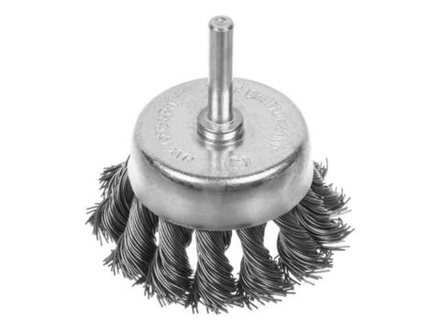 Корд-щетка чашечная для дрели с ворсом из витой проволоки 25 мм "РОСОМАХА" (919025)