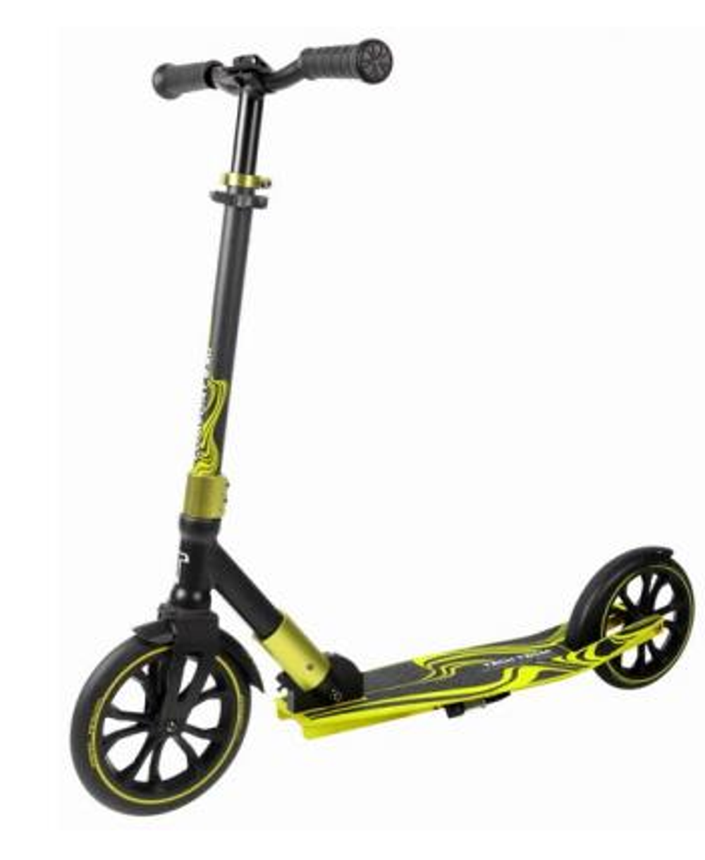 Самокат TT Comfort 230R black/green 1/2 чёрный/зелёный