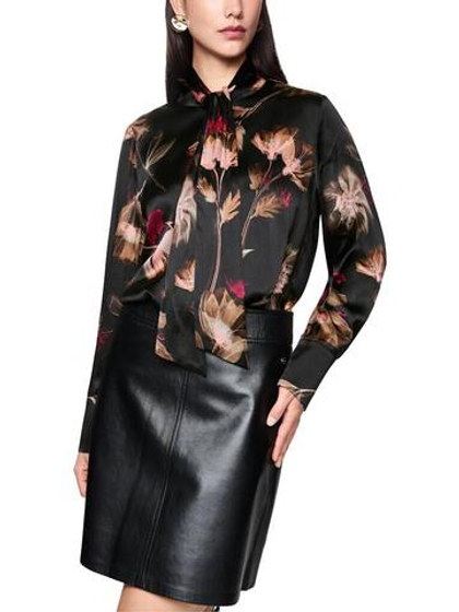 Marc Cain Блуза из шелка с воротом - бант