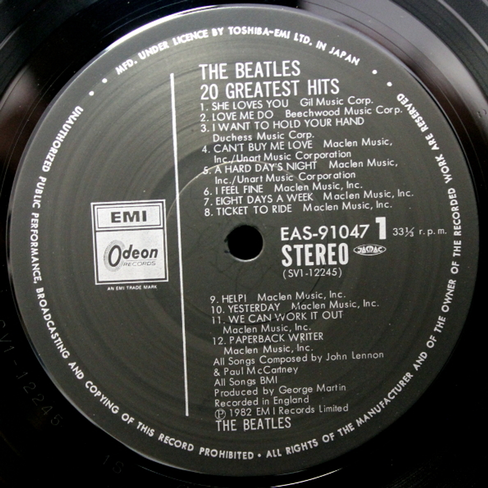 The Beatles / 20 Greatest Hits (LP)