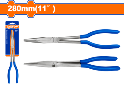 Прямые длинногубцы с удлиненными рукоятками 280 мм WADFOW WPL1E11