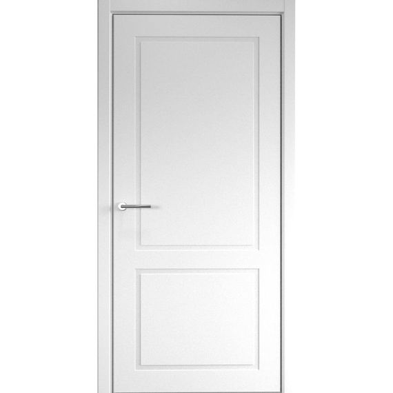 Фото межкомнатная дверь эмаль Albero НеоКлассика 2 белая глухая