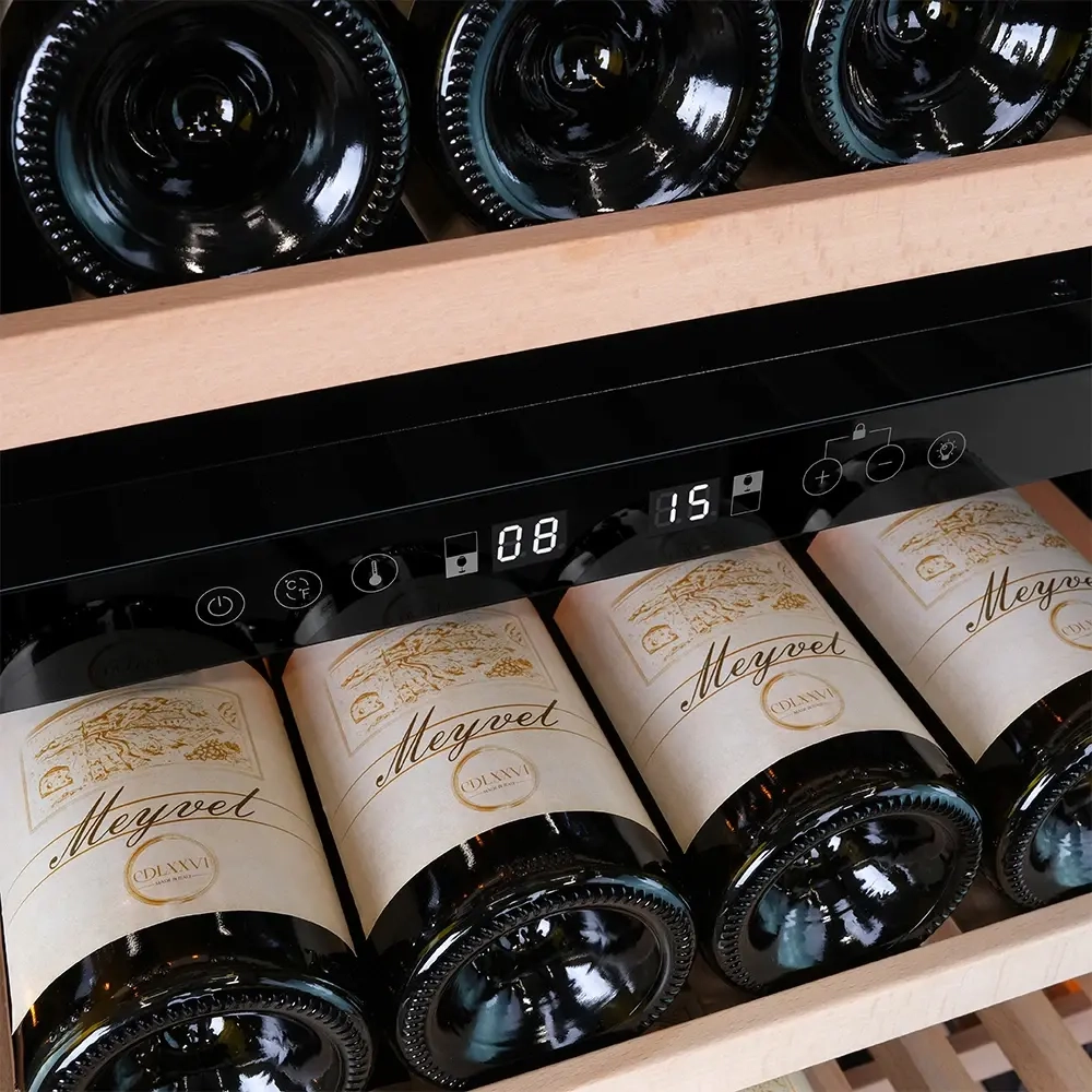 Винный шкаф двухзонный Meyvel MV77PRO-KBT2 (Итальянский орех)