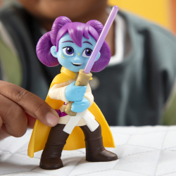 Hasbro Star Wars - Фигурки действия 2-Pak Pop-Up Дуэль световых мечей Люк Скайуокер и Тренировочный дроид Приключения молодых джедаев F8008