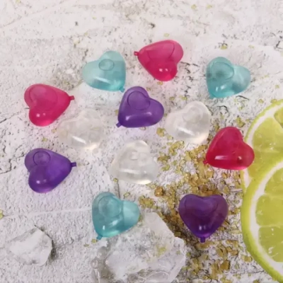 Формочки для охлаждения коктейлей «Сердечки» в наборе 12шт