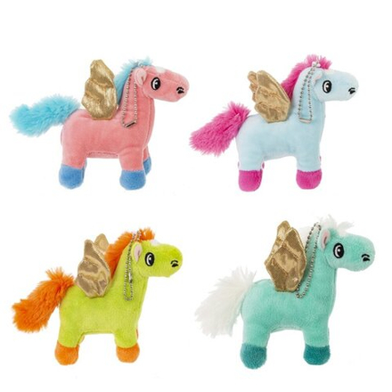 GAEM Игрушка набивная "Лошадка", с цепочкой, L14 W6 H10 см, 4в.