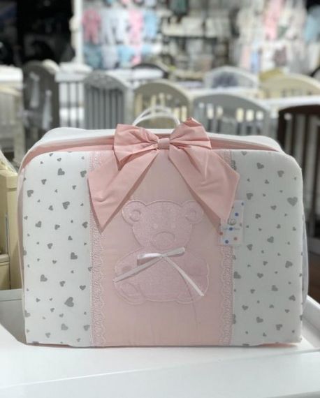 Набор в кровать для новорожденных Lollycottons Marsel, Розовый