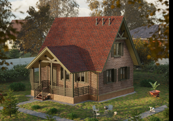Ламинированная черепица Серия Dragon Europa, красный 2,38м2